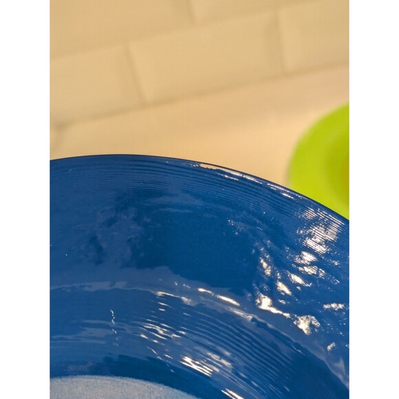 Set Of 5 Dibbern Germany Colored Glass Dessert Plates Fruit 8β Strawberry Plum - Picture 7 of 11